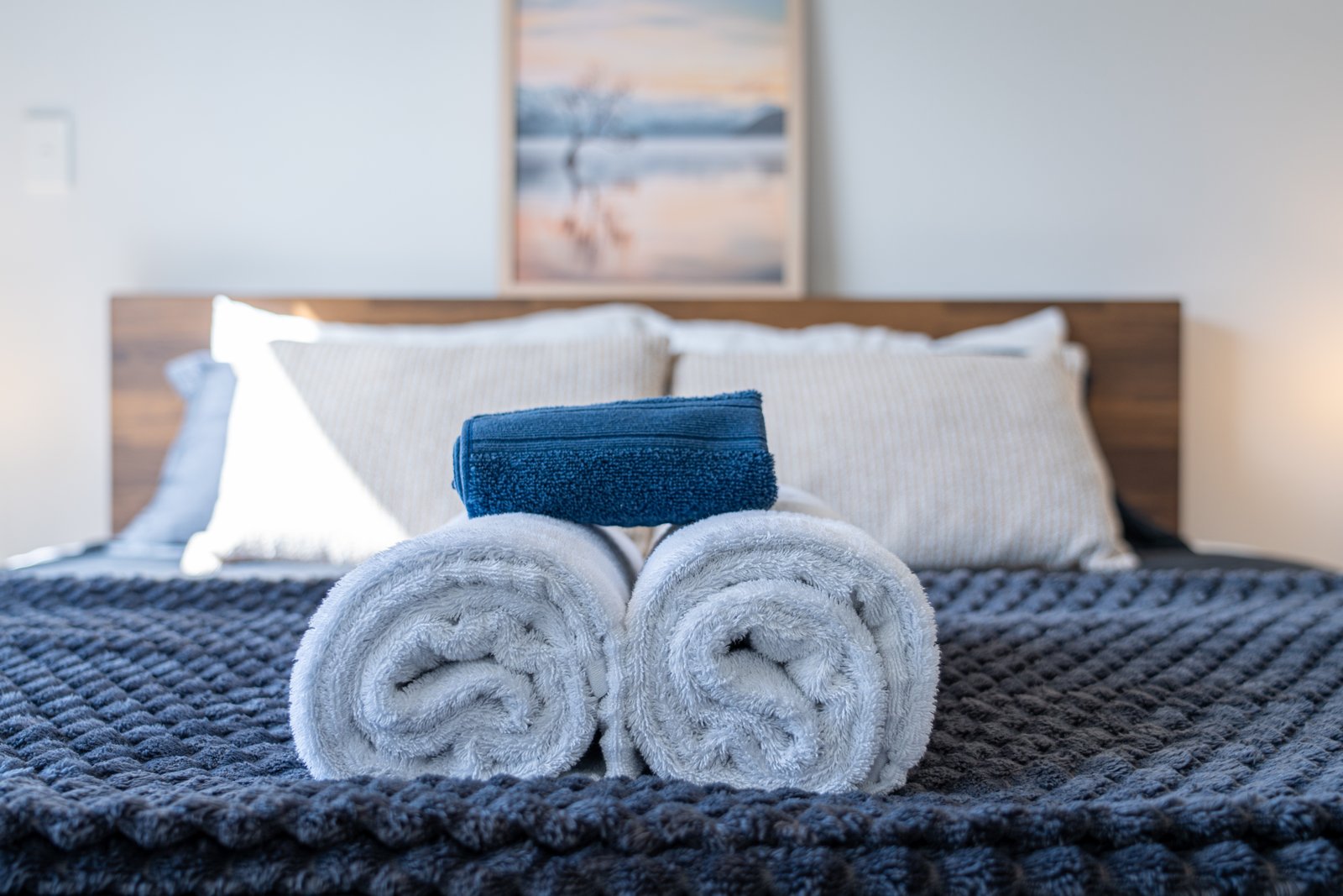 Hotel-quality bedroom setup